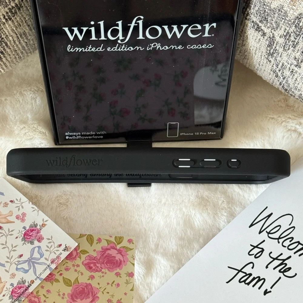 🌷Wildflower Pink Posie Rosie Floral iPhone 15 Pro Max Phone Case - Picture 10 of 11